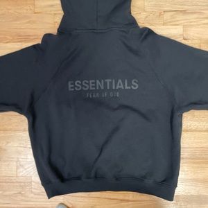 Fear of god Essentials SS21 black pullover hoodie